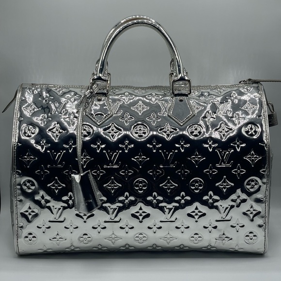 Louis Vuitton Miroir Mirror Speedy 35 Collectors Doctor Boston Bag Satchel Rare - Picture 1 of 16